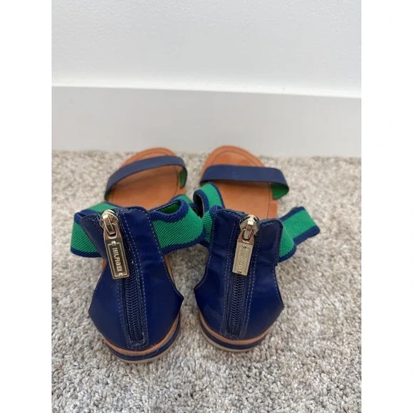 Tommy Hilfiger Women's Strappy Sandals – Blue & Green – Size 9 - Picture 3 of 5